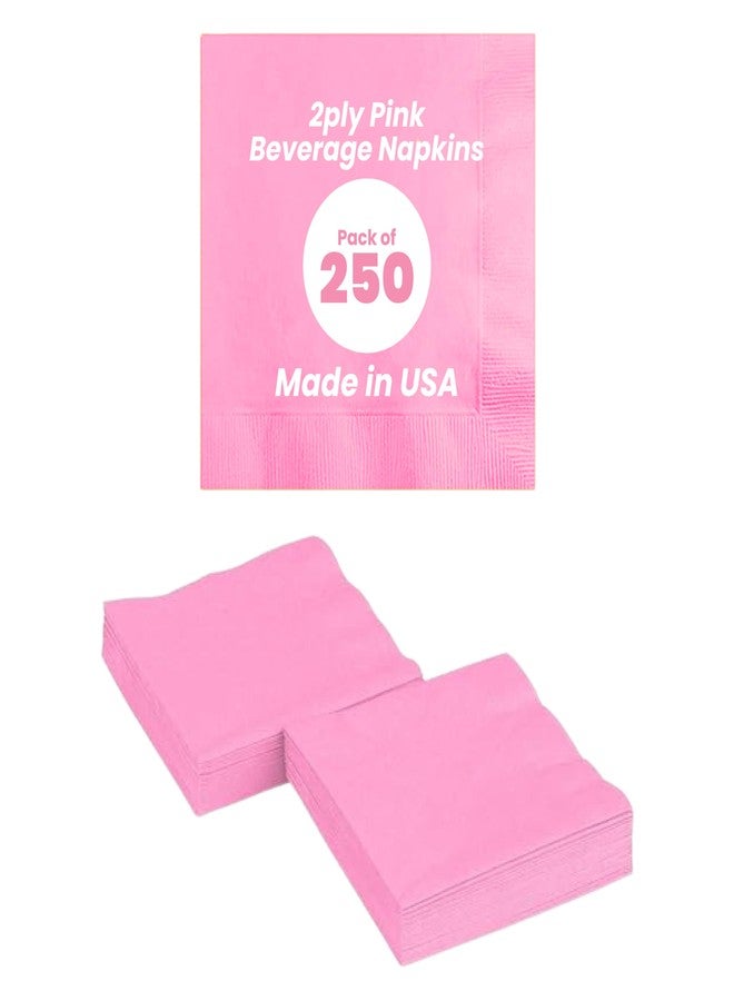 بيرفيكت وير مناديل مشروبات وردية اللون من طبقتين من بيرفكت وير - عبوة من 250 منديل - Image 1